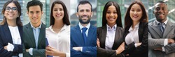 composition of portraits of business people of all ethnicities.
concept of financial, insurance and marketing business.
globalization and biodiversity