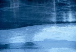 Blue ice texture abstract background