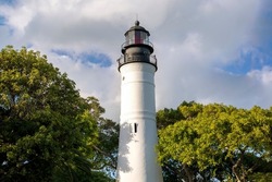 Photo of the historic Key West Lighthouse in Florida