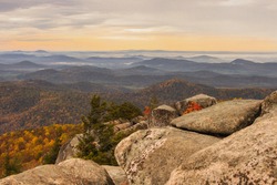 Amazing fall colors from the summit of old rag mountain