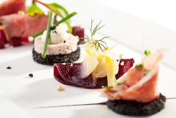 Beet Canapes with Goat Cheese