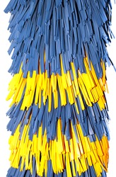 Close up of automatic car wash brushes