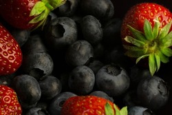 Berry Variation - strawberries and blueberries