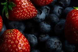 Berry Variation - strawberries and blueberries