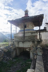 A stupa in Jharkot village in Mustang Nepal.