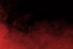 Abstract red smoke and fog background