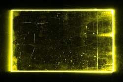 Glowing rectangle on black background