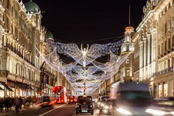 Christmas lights 2016 in Mayfair, London, England