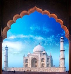 India Taj Mahal palace, Indian Islamic mosque Tajmahal