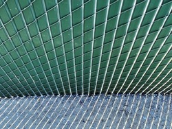 a privacy closeup backyard fencing mesh slat green chainlink fence steel industrial yard security