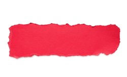 a piece of red note paper