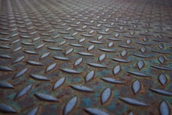 pattern on rusted old iron background