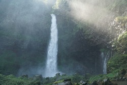 Ciparay waterfall, a beautiful waterfall in Tasikmalaya Regency, West Java.