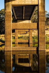 Under South Para Bridge reflection