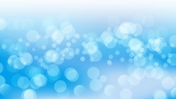 Abstract blue background with bokeh light. Vector illustration for graphic design or sea content