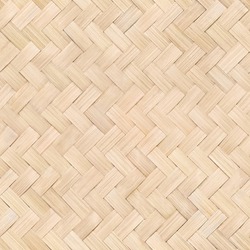 Real Seamless Texture repeating pattern woven bamboo mat board.