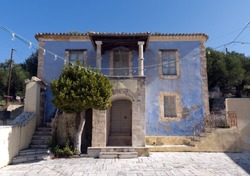 An old Mediterranean style house on the island of Zakynthos, Greece.