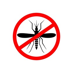 Mosquito Control Icon or Mosquito Control Symbol On White Background. Best Mosquito pest control icon for insect control related design.
