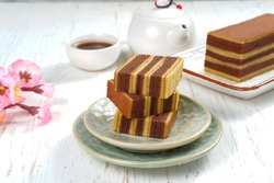 Lapis legit or spekkoek or Thousand Layer Cake, A traditional Indonesia’s Top Traditional Cake is a must for special celebrations such as Chinese New Year, Christmas, or Eid