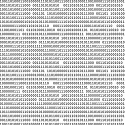 Binary computer code seamless pattern vector background illustration black.