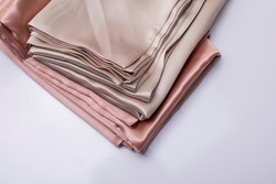 Silk pillow cover, folded silk cushion case