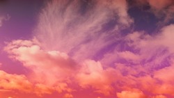 colorful wallpaper purple orange blue pink sunset sky cloud. Dramatic sunset sky background. Sun Sets Over Horizon. Amazing Coral Pink Red Summer Cloud at Sunset. Beautiful Relax