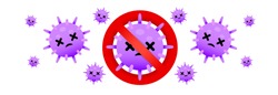 Kill COVID-19. Stop COVID-19. COVID-19 is die. COVID-19 vector, Coronavirus vector, and virus vector on white background. Kill cancer.