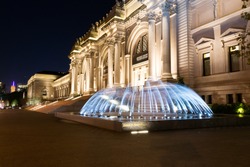 The David H Koch Plaza spans for the four city blocks the MET occupies and features two new fountains open to the public in 2014