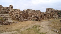 Destroyed walls, antique ruines from Northern Cyprus