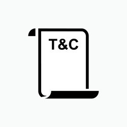 Terms and Conditions Icon. Agreement Document Symbol - Vector.