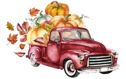 best funny Harvest Truck Thanksgiving vector design