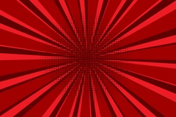 Background from red rays. Red and burgundy sunbeams. Starburst burst vector illustration.