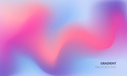 Vibrant Gradient Background. Blurred Color Wave. Vector EPS.