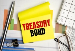 yellow paper with the text Treasury bonds