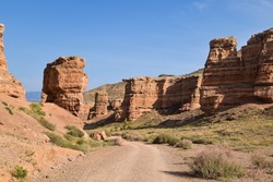 Charyn Canyon Nationalpark  in Kazakhstan, east of Almaty, close to the Chinese border