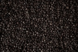 dark coffee beans, coffee beans, roasted delicious coffee beans