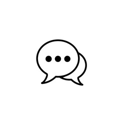 chat icon, bubble icon, chat sign and symbol vector