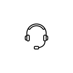 Headset icon vector for web, computer and mobile app