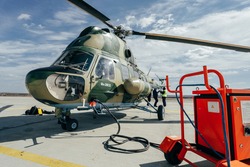 Refueling
helicopter mi2. Demonstration flights