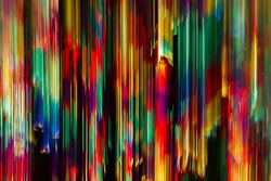 Curtain of multicoloured light. Abstract