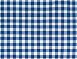 White blue squared pattern table cloth seen from top