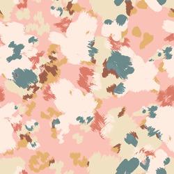Abstract floral camouflage. Seamless pattern.Modern animal skin pattern with flower shapes . Creative  contemporary floral seamless pattern.