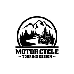 motor cycle touring logo design