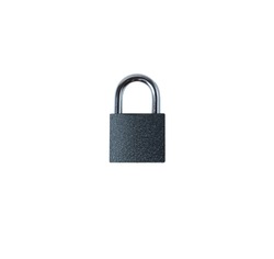 closed padlock on a white background. security concept. reliable business protection. data protection