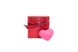 Valentine's Day Red Gift Box for Ring or Earrings