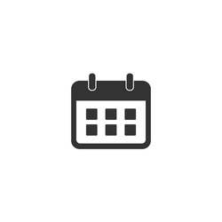 calendar time schedule icon vector illustration logo template