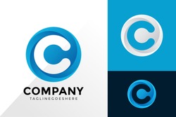 Letter C Colorful Business Logo Design, Brand Identity Logos Designs Vector Illustration Template