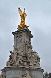 The Victoria Memorial is a sculpture dedicated to Queen Victoria, sculpted by Sir Thomas Brock in London