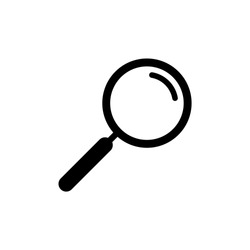 Search icon vector. Magnifying glass icon symbol isolated