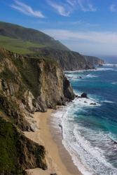 Amazing view of the Pacific coast, California